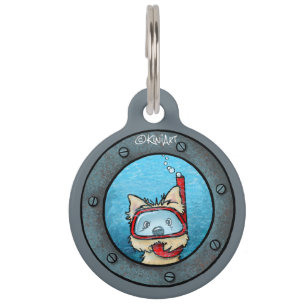 KiniArt Snorkel Cairn Pet ID Tag