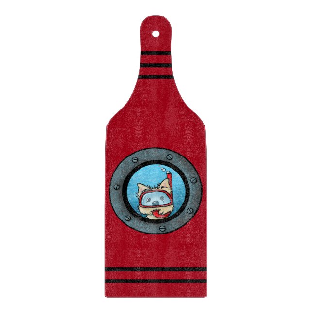 KiniArt Snorkelling Cairn Terrier Cutting Board (Front)