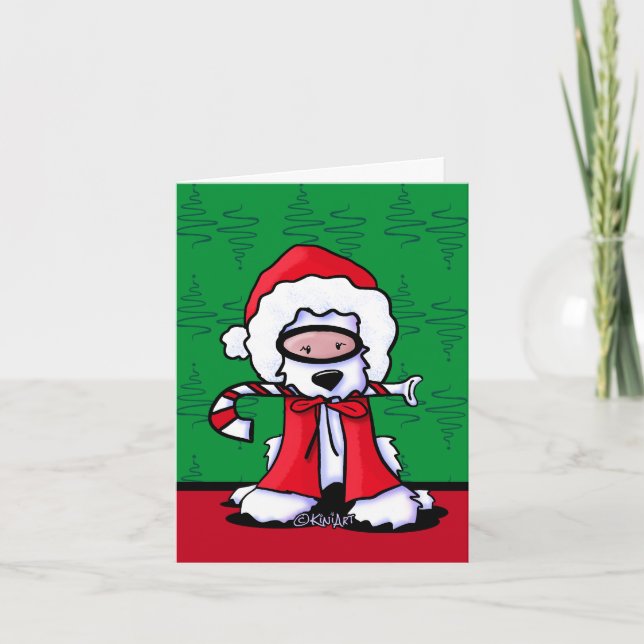 KiniArt Snorkle Westie Christmas Cards (Front)