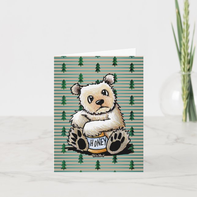 KiniArt Spirit Bear Thank You Card (Front)