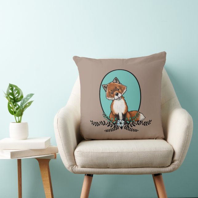 KiniArt Sweet Fox Cushion (Chair)