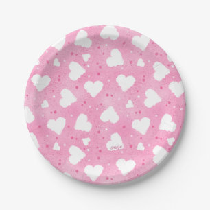 KiniArt Sweet Hearts Paper Plate