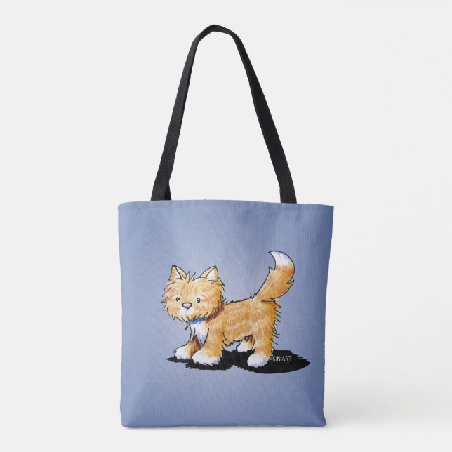 KiniArt Tabby Kitty Cat Tote Bag (Back)