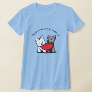 KiniArt Terrier Heartfelt Duo T-Shirt