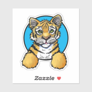 KiniArt Tiger Cub Sticker
