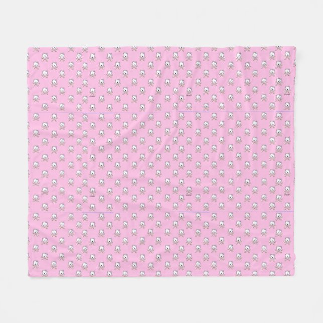 KiniArt Torrid Westie Diva Fleece Blanket (Front (Horizontal))