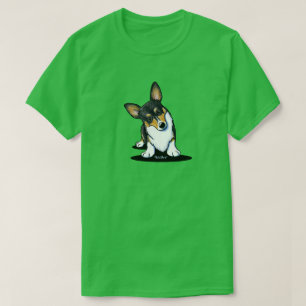 KiniArt Tri Curious Corgi T-Shirt
