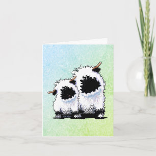KiniArt Valais Blacknose Sheep Card