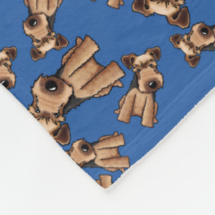KiniArt Welsh Terrier  Fleece Blanket
