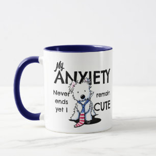 KiniArt Westie Anxiety  Mug
