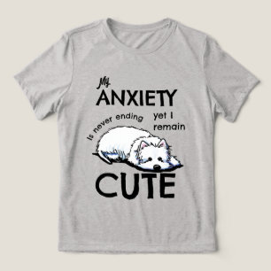 KiniArt Westie Anxiety Tri-Blend Shirt