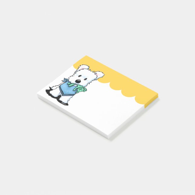 KiniArt Westie Bestie Post-it Notes (Angled)