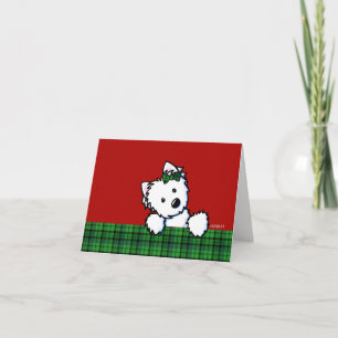 KiniArt Westie Christmas Card