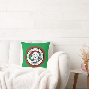 KiniArt Westie Christmas Coffee Cushion