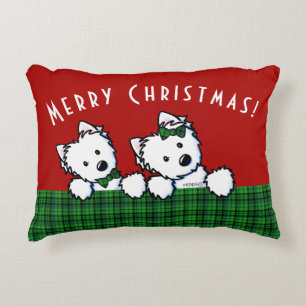 KiniArt Westie Christmas Decorative Cushion