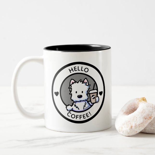KiniArt Westie Coffee Mug (With Donut)