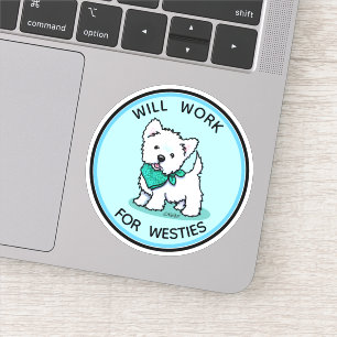 KiniArt Westie Cutie Sticker