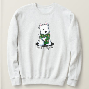 KiniArt Westie Dog Christmas  Sweatshirt