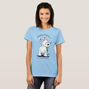 KiniArt Westie Easter Bummy T-Shirt