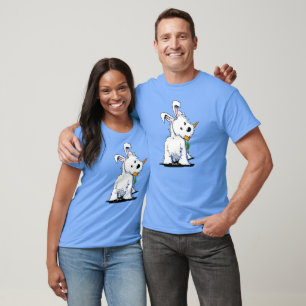 KiniArt Westie Easter Bunny T-Shirt