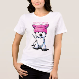 KiniArt Westie Feminist Tri-Blend Shirt