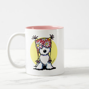 KiniArt Westie Floral Hat Mug