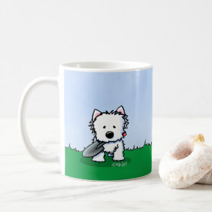 KiniArt Westie Garden Helper Dog Coffee Mug