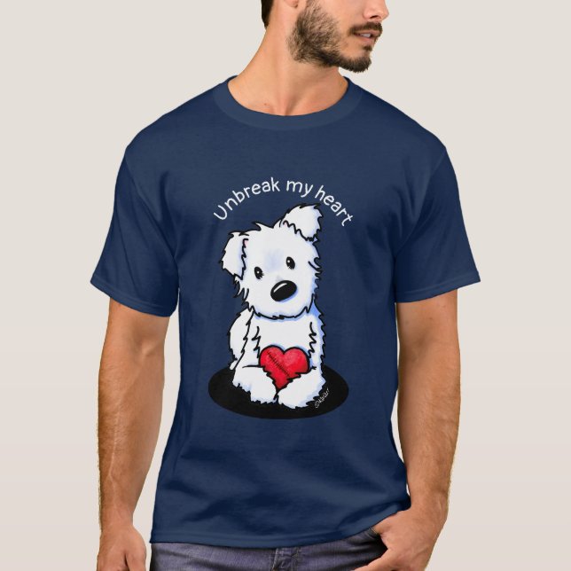 KiniArt Westie Heart T-Shirt (Front)
