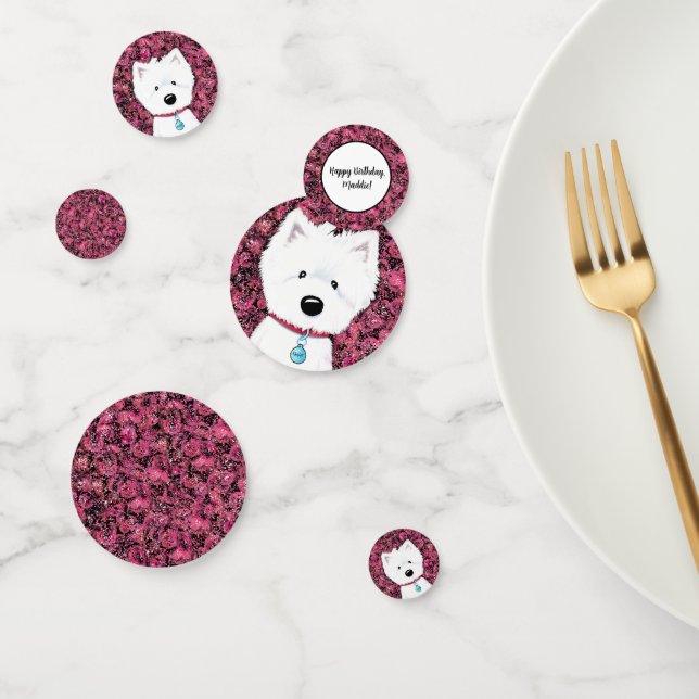 KiniArt Westie Impressions Floral Confetti (Group)