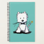 KiniArt Westie Little Romeo Planner<br><div class="desc">KiniArt Westie Terrier dog art by Contemporary PUP Artist,  Kim NIles. © Kim Niles,  KiniArt™ - ALL RIGHTS RESERVED</div>