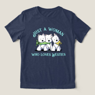 KiniArt Westie Lover Tri-Blend Shirt