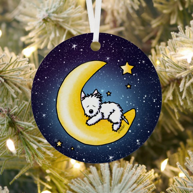 KiniArt Westie Lunar Love Ornament (Insitu)