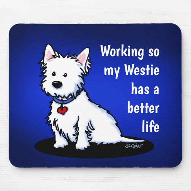 KiniArt Westie Parent Mouse Pad (Front)