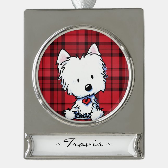 KiniArt Westie Personalised Ornament (Front)