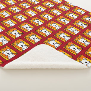 KiniArt Westie Sunshine Sherpa Blanket
