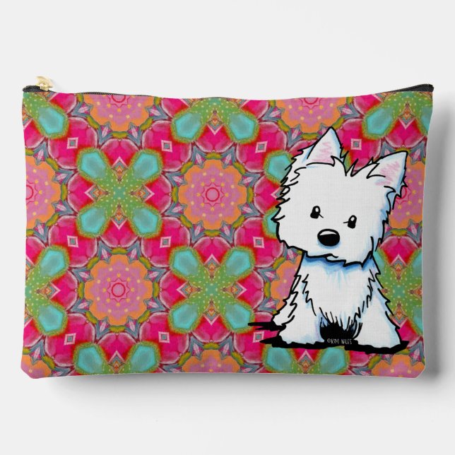 KiniArt Westie Terrier Accessory Pouch (Front)