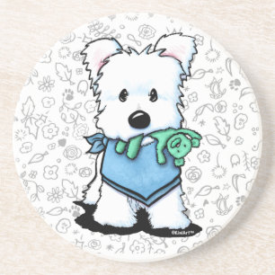 KiniArt Westie Terrier Coaster