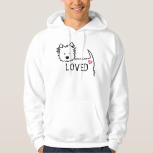 KiniArt Westie Terrier LOVE T-Shirt Hoodie