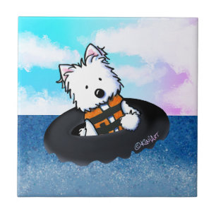 KiniArt Westie Terrier  Tile