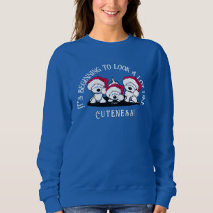 KiniArt Westie Trio Christmas Sweatshirt