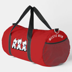 KiniArt Westie Trio Duffle Bag