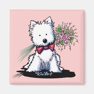 KiniArt Westie Valentine Magnet
