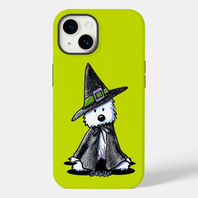 KiniArt Westie Witch Case-Mate iPhone Case (Back)