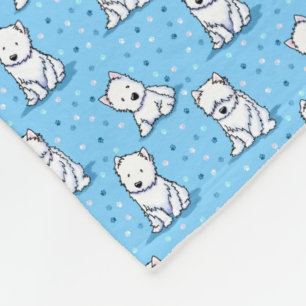 KiniArt Westies Fleece Blanket