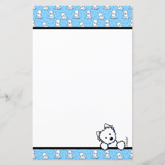 KiniArt Westies Stationery (Front)