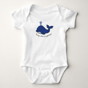 KiniArt Whale Baby Bodysuit
