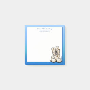 KiniArt Wheaten Terrier Dog Post-it Notes