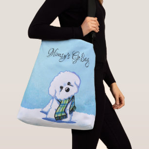 KiniArt Winter Bichon Frise Crossbody Bag