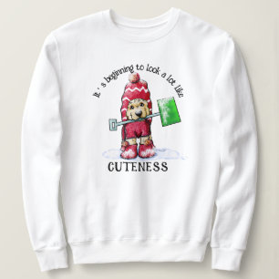KiniArt Winter DoodleMoji Dog Sweatshirt