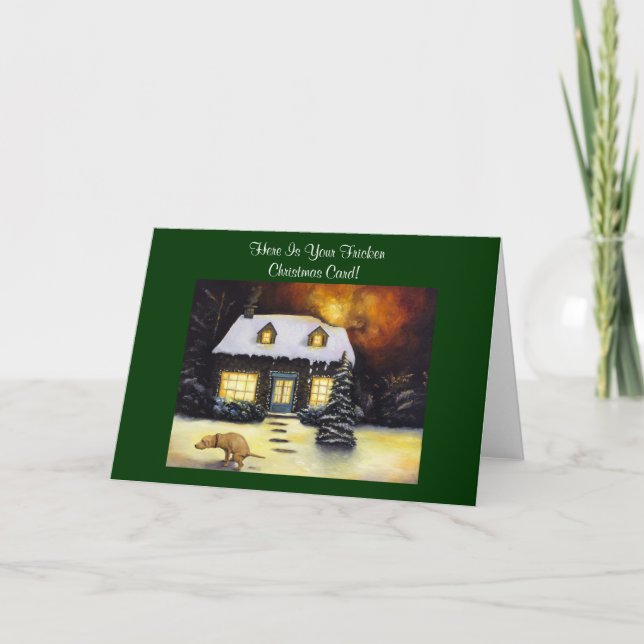 Kinkades Nightmare Holiday Card (Front)